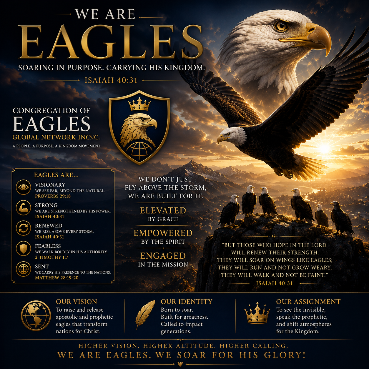 Eagle soaring